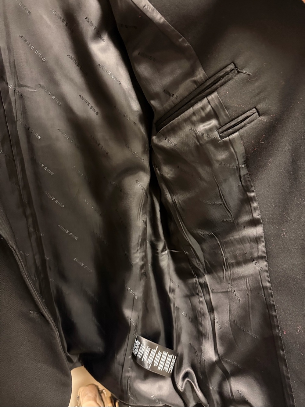 ANINE BING Black Oversized Quinn Blazer - Picture 7 of 9